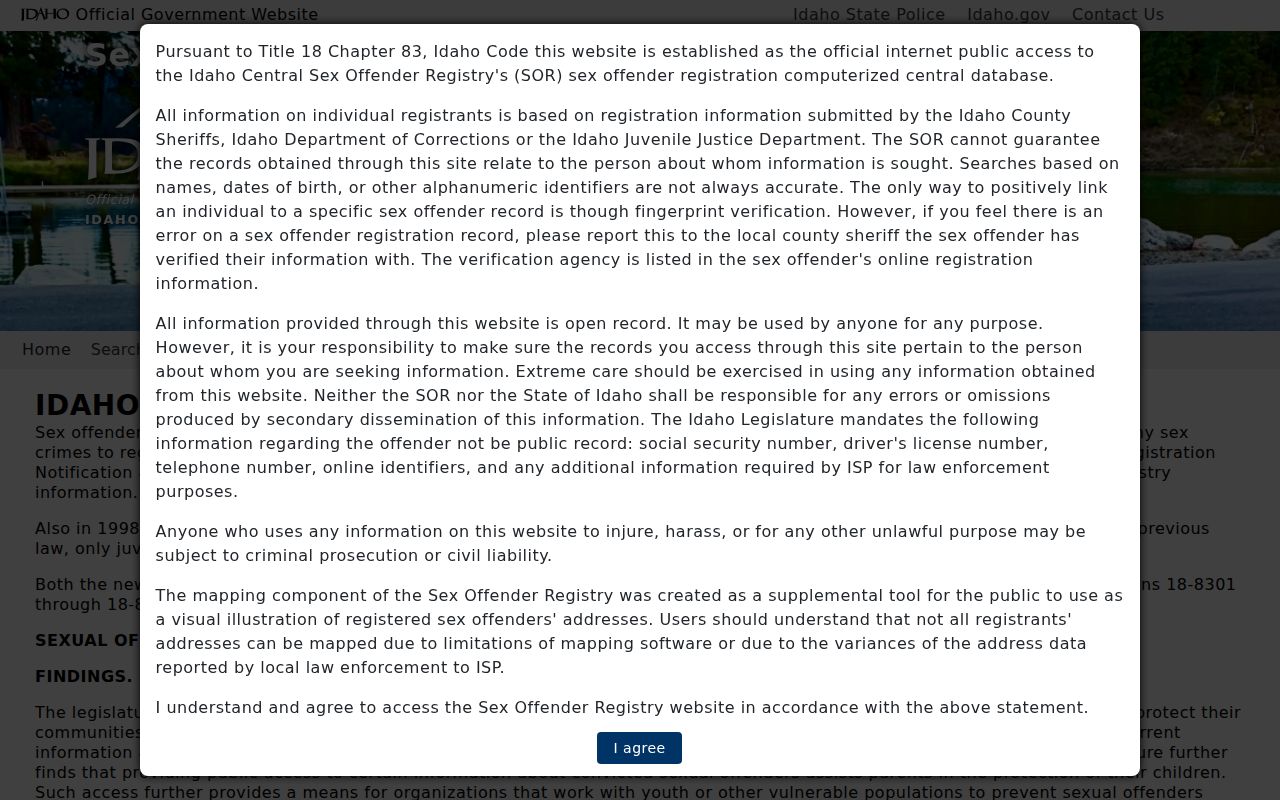 Teton County registry lawful use warning