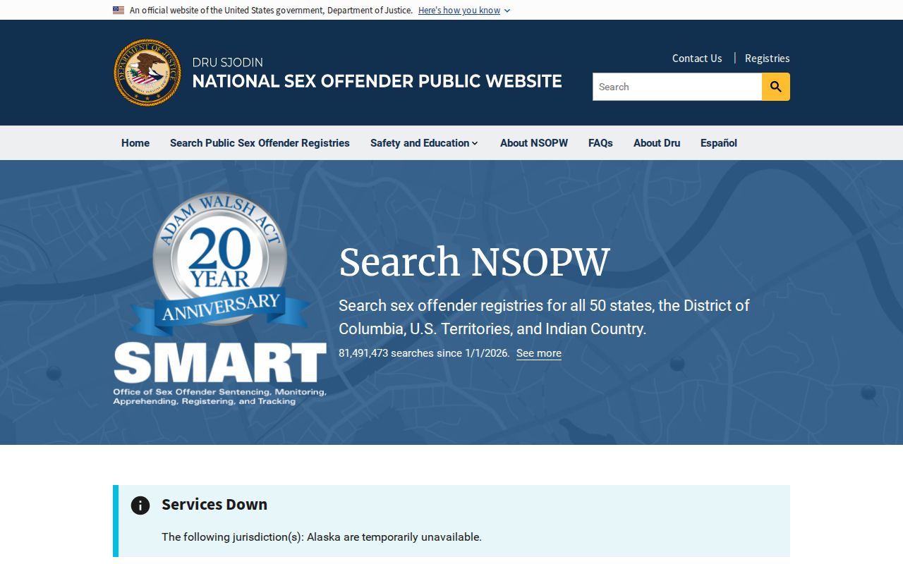 National sex offender search near Teton County